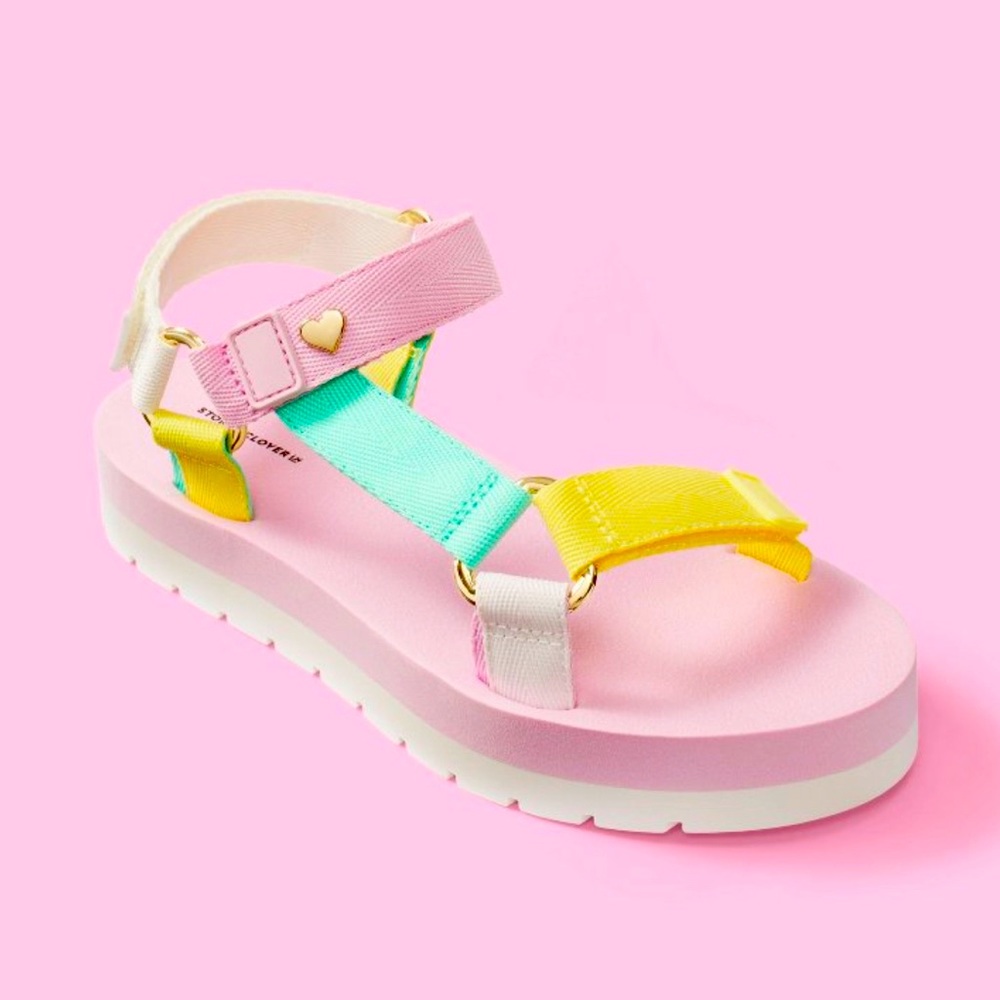 Women's Sport Sandals - Stoney Clover Lane x Target Light Pink/Light Green/Light